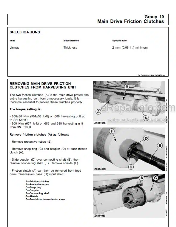 Photo 6 - John Deere 700 750 Technical Repair Manual Grinder Mixer TM1079
