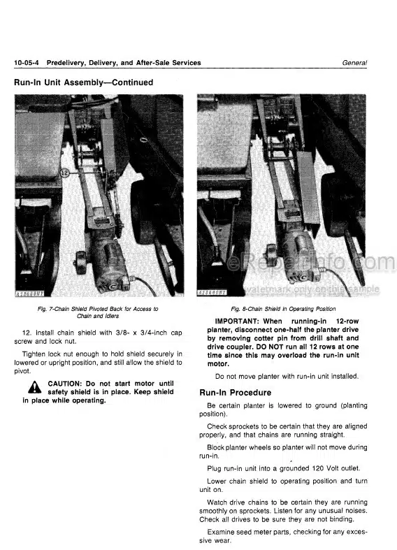 Photo 1 - John Deere 7000 7100 Technical Repair Manual Drawn Conservation Folding Integral Max Emerge Planter TM1154