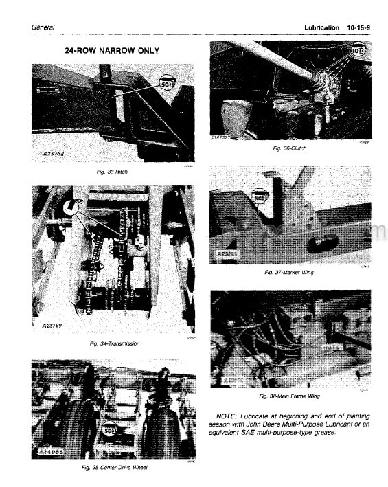 Photo 11 - John Deere 7000 Technical Repair Manual Folding Max Emerge Planter TM1211