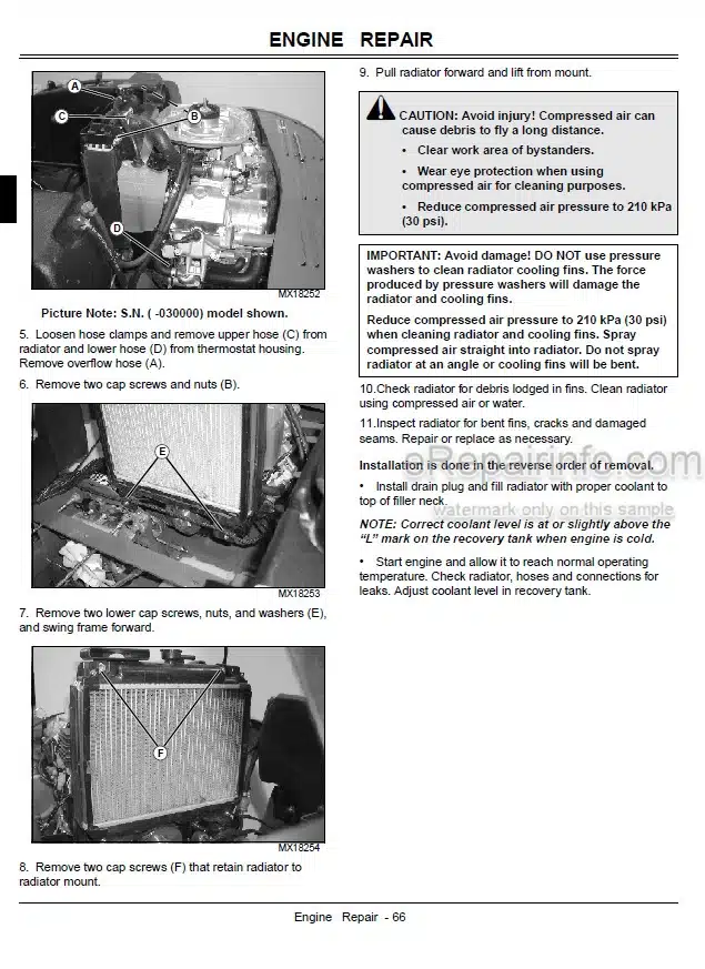 Photo 6 - John Deere 2653 Technical Repair Manual Professional Utility Mower TM1533