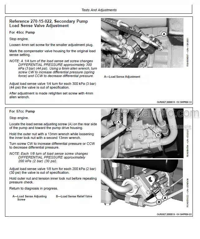 Photo 6 - John Deere 120D Diagnostic Operation And Tests Manual Excavator TM10736