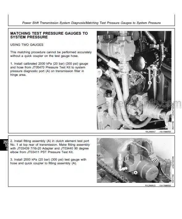 Photo 6 - John Deere 4500 4600 4700 Technical Repair Manual Compact Utility Tractor TM1679