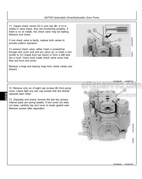 Photo 1 - John Deere 9920 9930 Technical Manual Cotton Picker TM1283