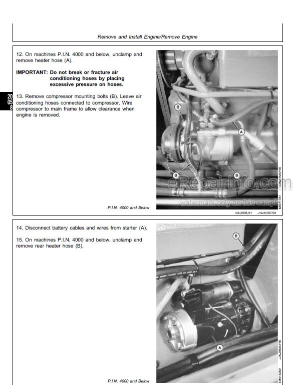 Photo 1 - John Deere 9960 Repair Manual Cotton Picker TM1448