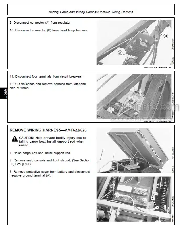 Photo 9 - John Deere AMT600 AMT622 AMT626 Technical Repair Manual All Material Transporter TM1363