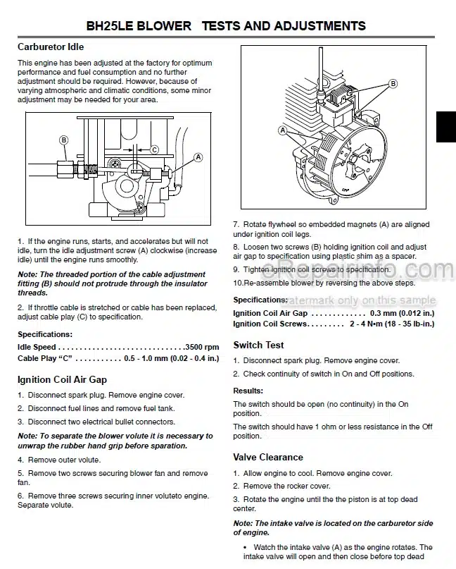 Photo 6 - John Deere CP48 Technical Repair Manual Core Pulverizer TM2098