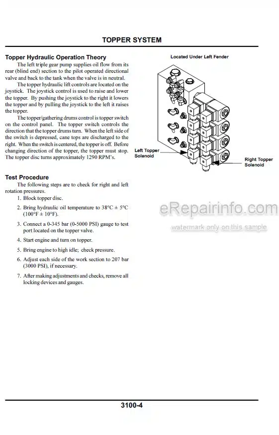 Photo 7 - John Deere CTS II Repair Diagnosis And Tests Technical Manual Combine TM1752