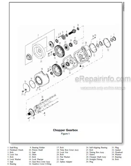 Photo 7 - John Deere 6620 7720 8820 Sidehill Repair Technical Manual Combine TM1202