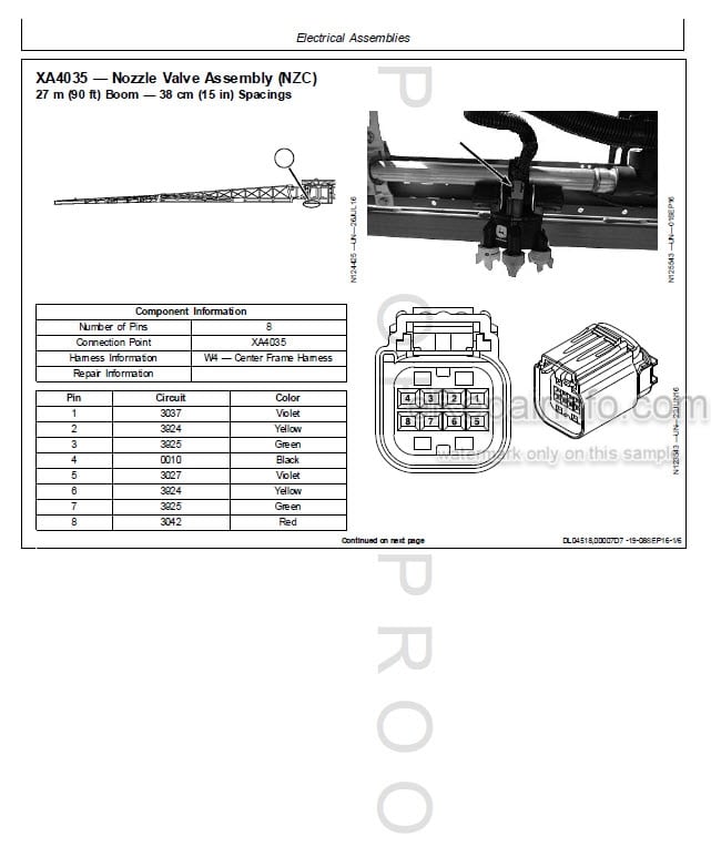Photo 2 - John Deere Diagnostic Technical Manual Exact Apply Nozzle Control TM145719