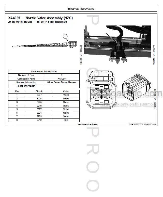 Photo 1 - John Deere Diagnostic Technical Manual Exact Apply Nozzle Control TM145719