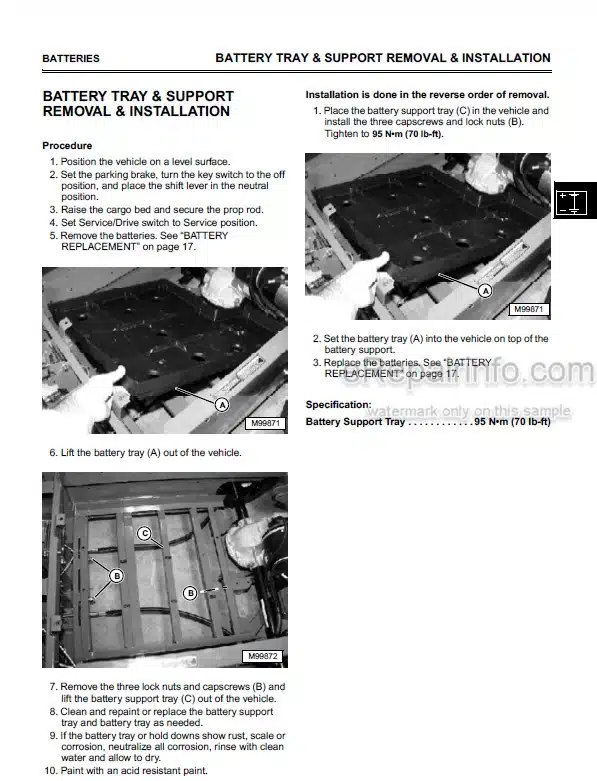 Photo 1 - John Deere E Gator Technical Repair Manual Utility Vehicle TM1766