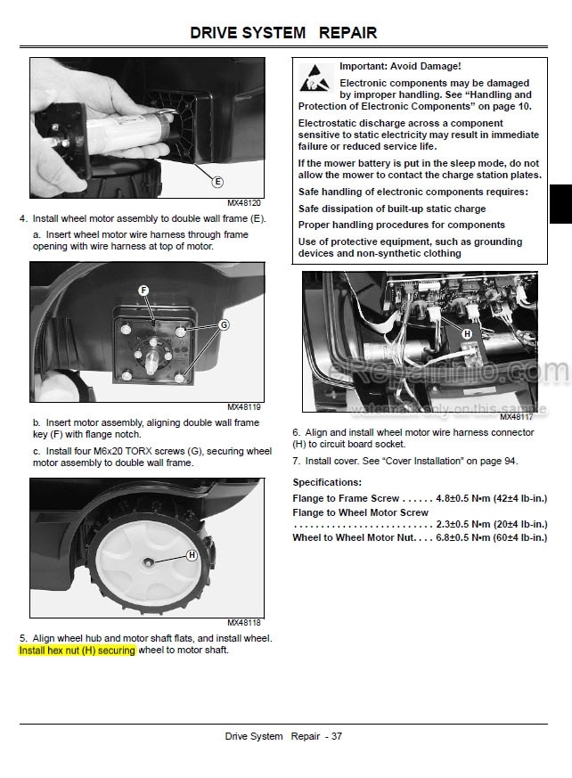 Photo 4 - John Deere Technical Manual Autonomous Mower TM115019