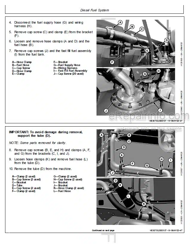 Photo 7 - John Deere X9 1000 X9 1100 Repair Technical Manual Combine TM154519