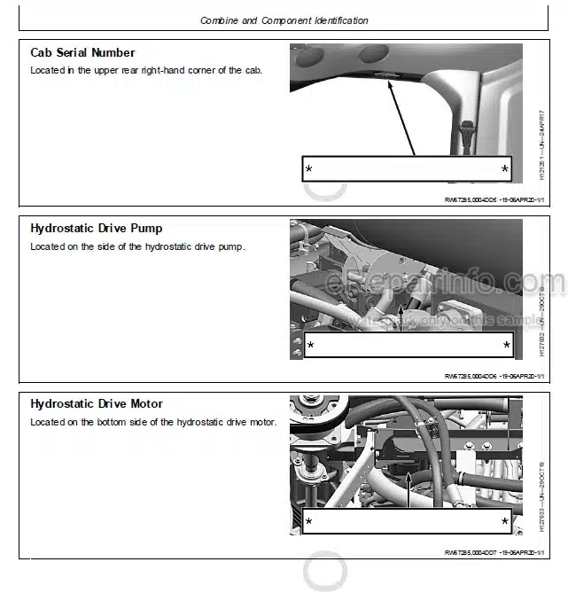 Photo 3 - John Deere X Series Diagnostic Technical Manual Combine TM154419 Set