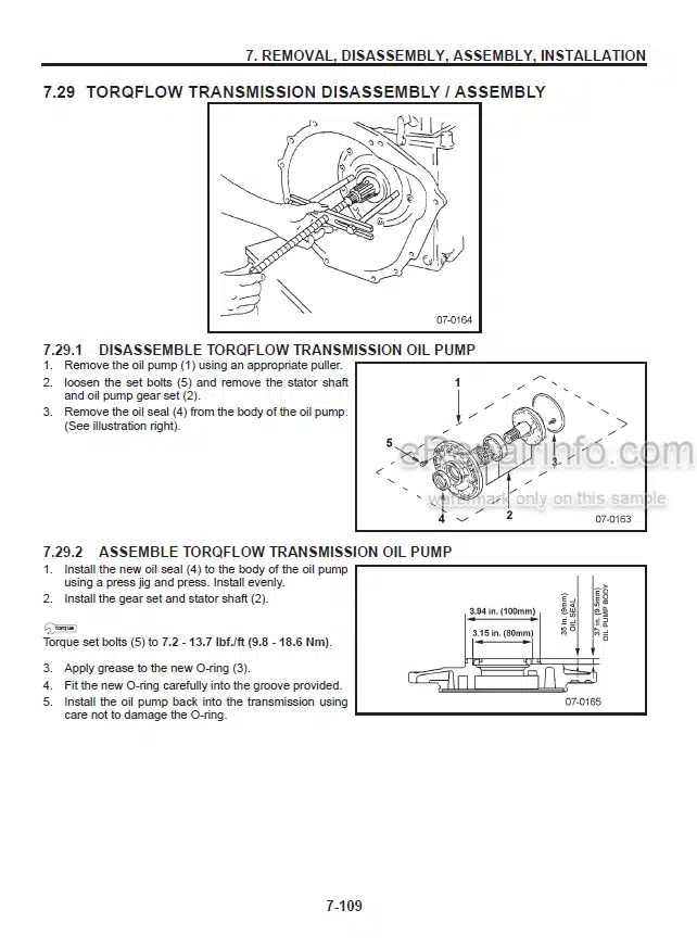 Photo 7 - Komatsu AX Series FG10-18 To FG18L-18 Shop Manual Forklift BEA20C1-01
