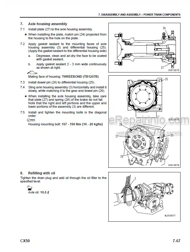 Photo 7 - Komatsu TB45E Service Manual For Komatsu Forklift Truck Engine SM127 SN 064005-