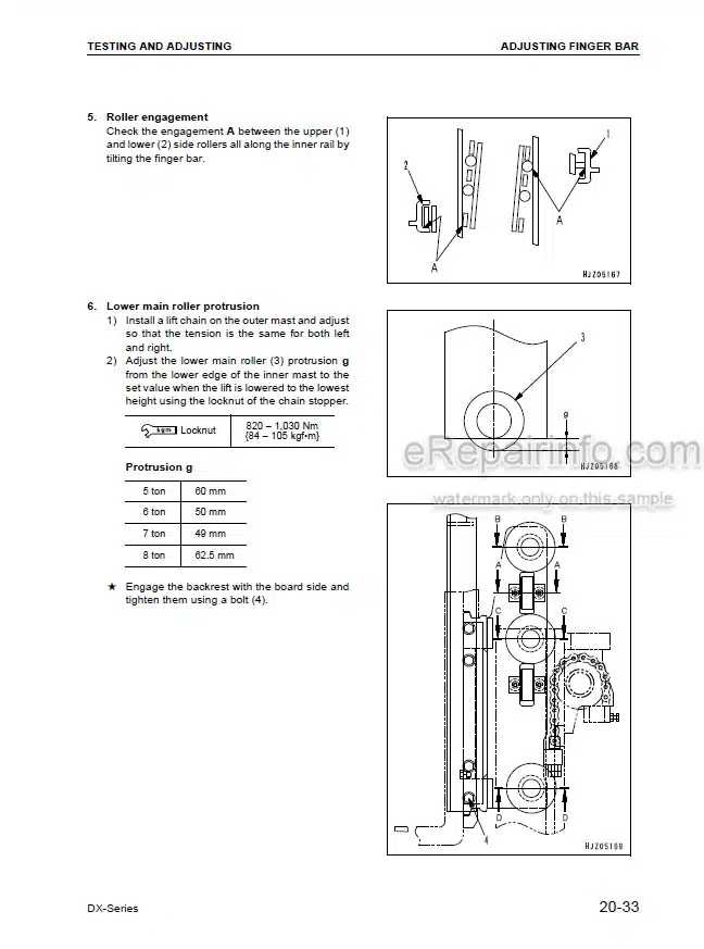 Photo 3 - Komatsu FG50-7 To FD80-8 DX7 DX8 Shop Manual Forklift Truck SM141