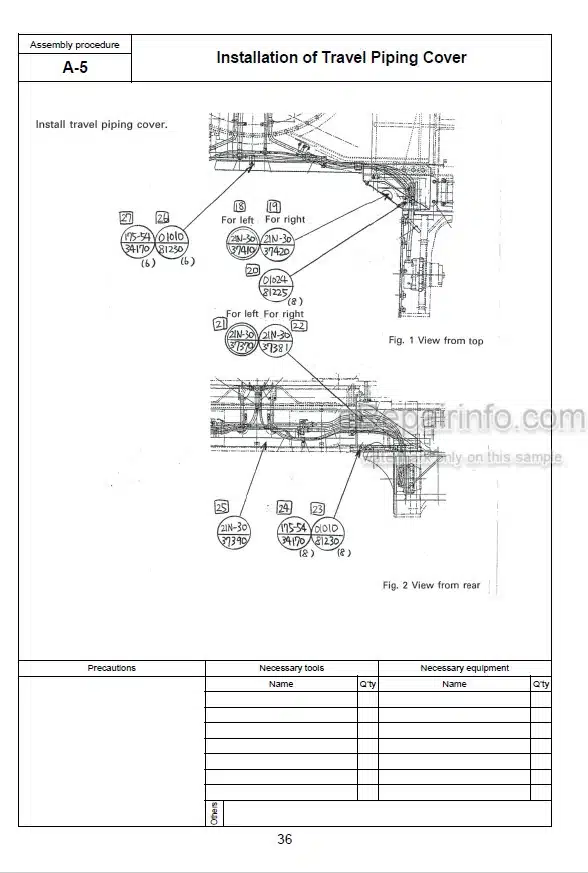 Photo 12 - Komatsu PC1250-7 PC1250LC-7 PC1250SP-7 Field Assembly Instruction Hydraulic Excavator GEN00015-03