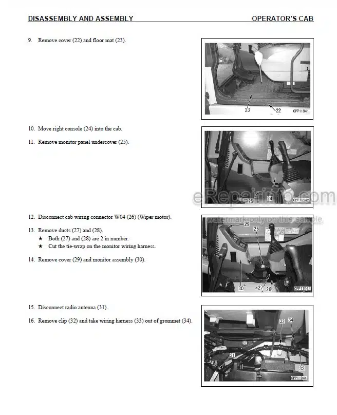 Photo 6 - Komatsu PC200Z-6LE Shop Manual Hydraulic Excavator CEBM001700 SN A83001-