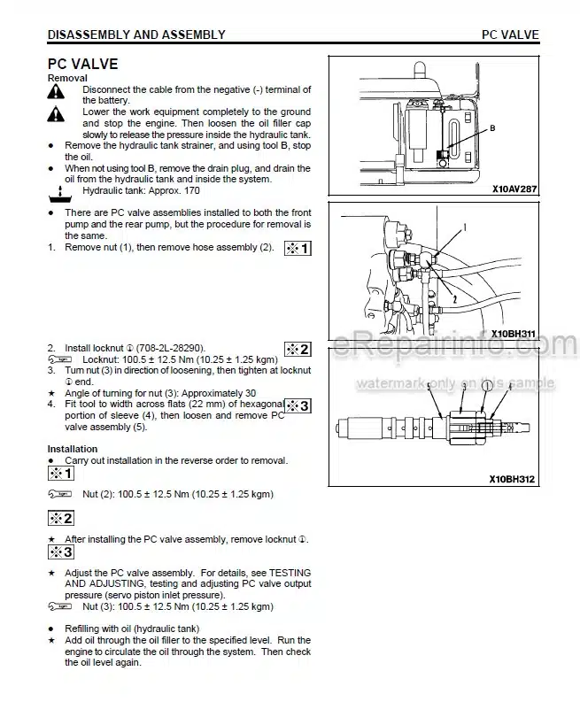 Photo 7 - Komatsu PC200LC-7L PC220LC-7L Shop Manual Hydraulic Excavator CEBM005806 SN A86001-