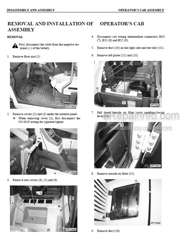 Photo 7 - Komatsu PC200Z-6LE Shop Manual Hydraulic Excavator CEBM001700 SN A83001-