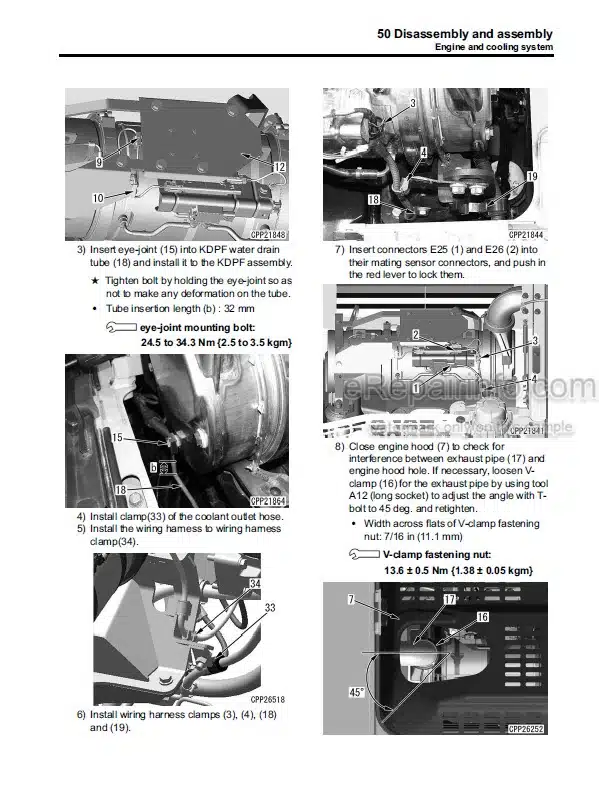 Photo 10 - Komatsu PC210LC-10 Shop Manual Hydraulic Excavator SEN05842-01 SN 450001-