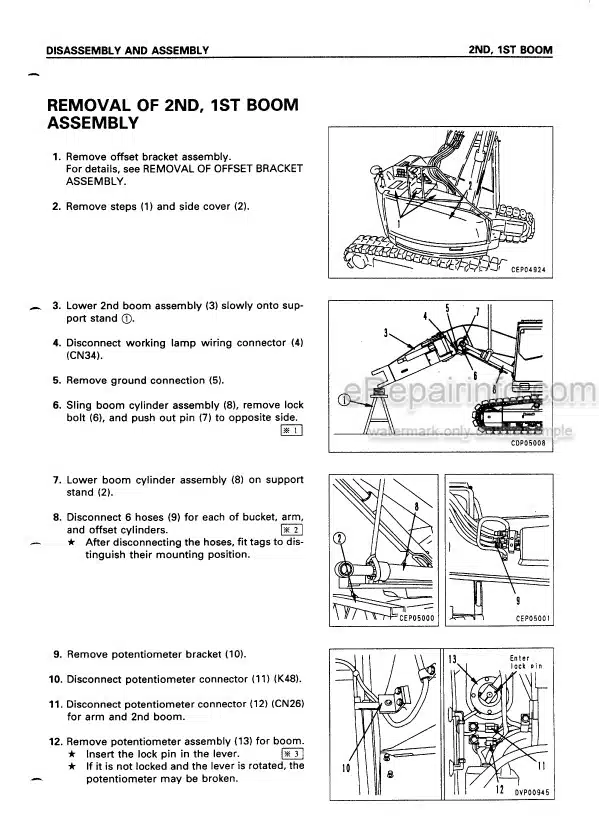 Photo 7 - Komatsu PC210LC-10 Shop Manual Hydraulic Excavator SEN05842-01 SN 450001-