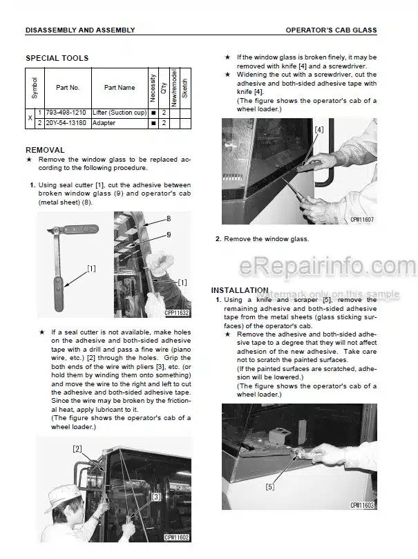 Photo 7 - Komatsu PC228US-3 PC228USLC-3 Shop Manual Hydraulic Excavator SEBM023104 SN 20001-