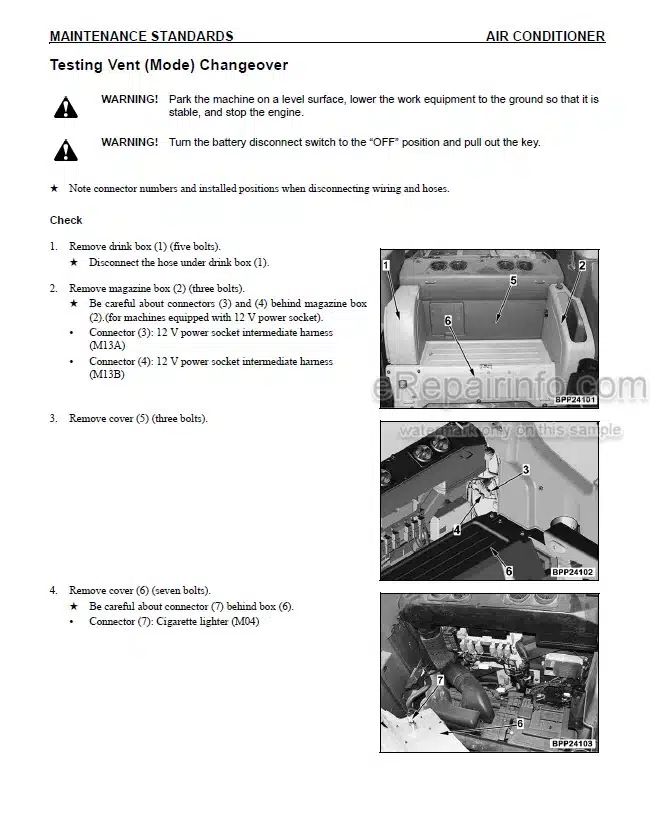 Photo 6 - Komatsu PC300-3 PC300LC-3 PC360LC-3 Shop Manual Hydraulic Excavator SEBM02070308