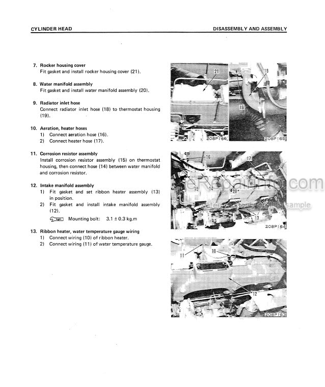 Photo 6 - Komatsu PC400-1 PC400LC-1 Shop Manual Hydraulic Excavator SEBM0208A03 SN 10001- 10124-