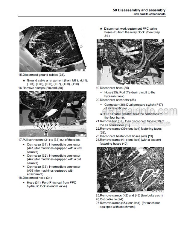 Photo 4 - Komatsu PC490LC-10 Shop Manual Hydraulic Excavator SEN05622-02 SN 80001-