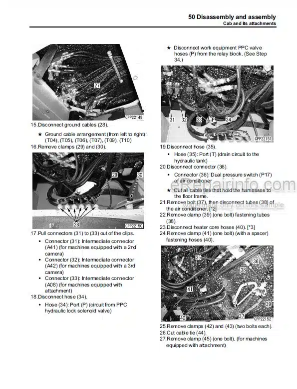 Photo 11 - Komatsu PC490LC-10 Shop Manual Hydraulic Excavator SEN05622-02 SN 80001-