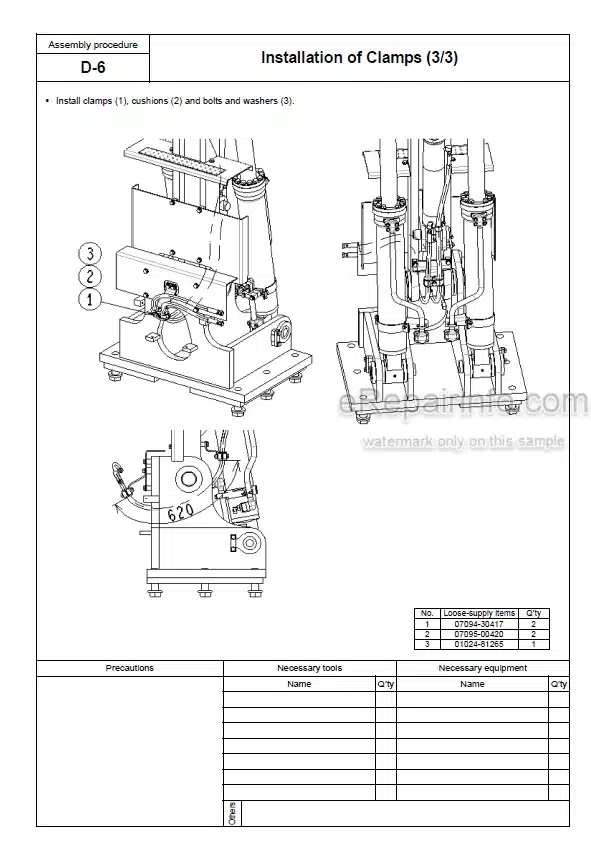 Photo 6 - Komatsu PC750-6 PC750SE-6 PC750LC-6 PC800-6 PC800SE-6 Field Assembly Manual Hydraulic Excavator SEAW001803