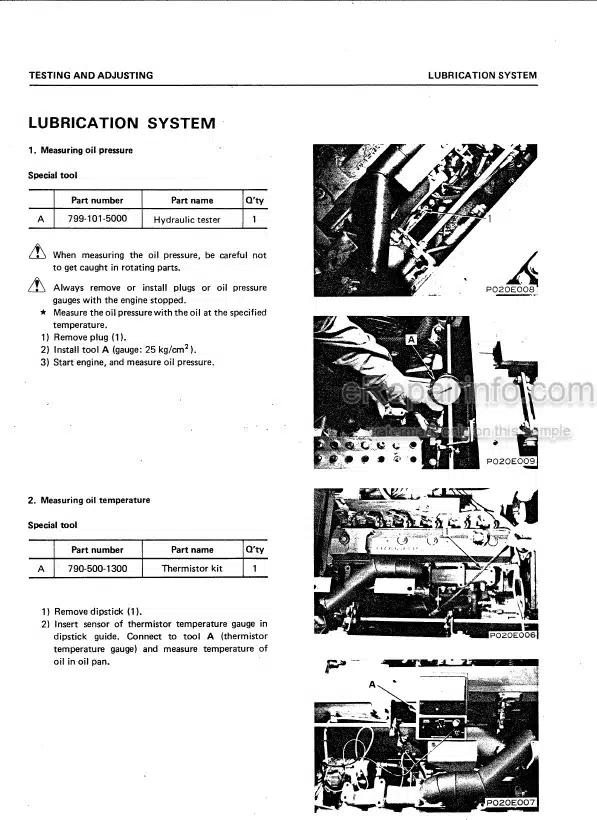 Photo 7 - Komatsu PW150-1 Shop Manual Wheel Excavator SEBM020E0104 SN 1001-