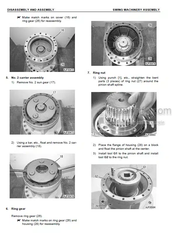 Photo 6 - Komatsu PW160-7H Shop Manual Wheel Excavator VEBM390100 SN H50051-