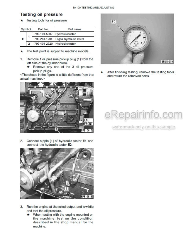 Photo 1 - Komatsu SAA4D95LE-5-A Service Manual Engine For Forklift Truck SM204