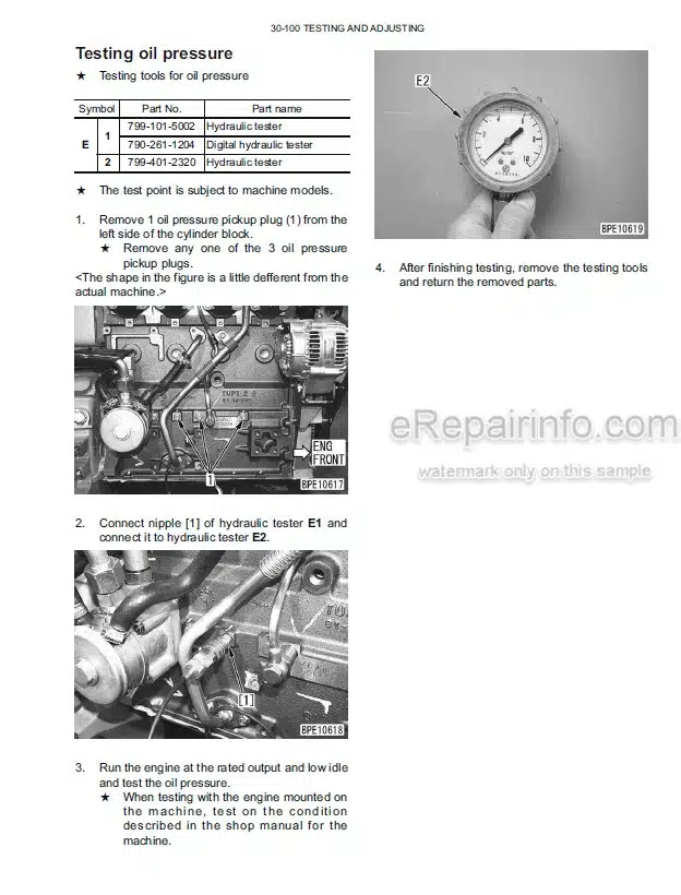 Photo 11 - Komatsu SAA4D95LE-5-A Service Manual Engine For Forklift Truck SM204