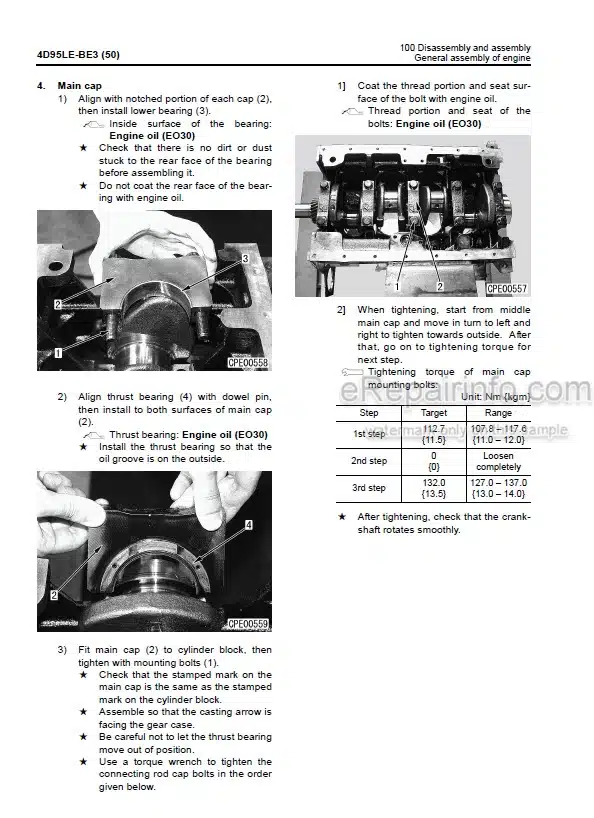 Photo 2 - Komatsu SAA4D95LE-5 S4D95LE-3 Shop Manual Diesel Engine For Komatsu Lift Truck 4D95LE-BE4