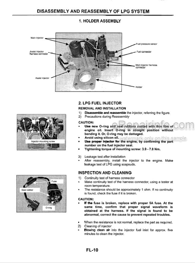 Photo 4 - Komatsu TB45E Service Manual For Komatsu Forklift Truck Engine SM127 SN 064005-
