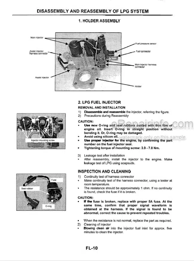 Photo 2 - Komatsu TB45E Service Manual For Komatsu Forklift Truck Engine SM127 SN 064005-