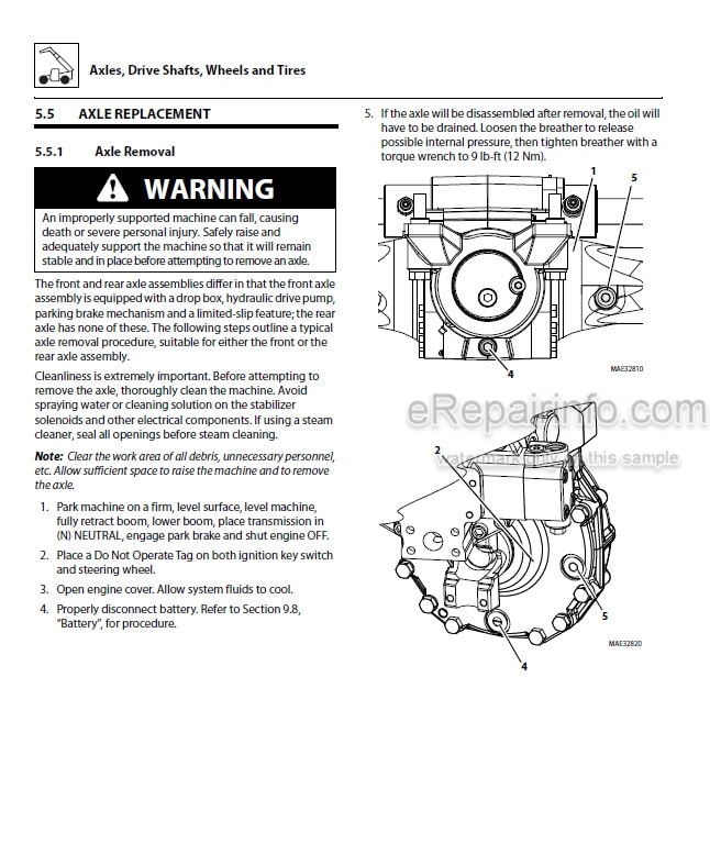 Photo 11 - JLG G5-18A PVC 1911 2005 Service Manual Telehandler 31211363