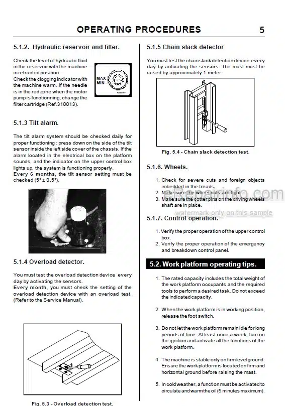 Photo 5 - JLG Grove Toucan 1100 Operators And Safety Handbook Mast Boom Lift