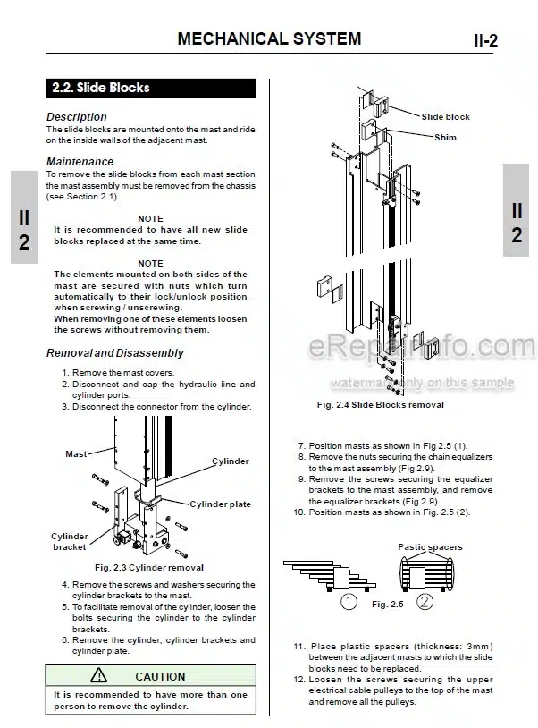 Photo 5 - JLG P20AC To P30DC Service Manual Mast Boom Lift MA0109-07 USA Models