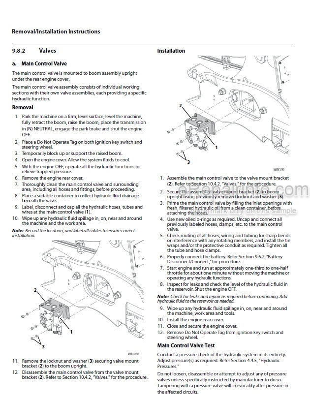 Photo 7 - JLG T56-A-14 To T56-A-427 Technical Manual Engine Installation And Remove Vehicle 31200421