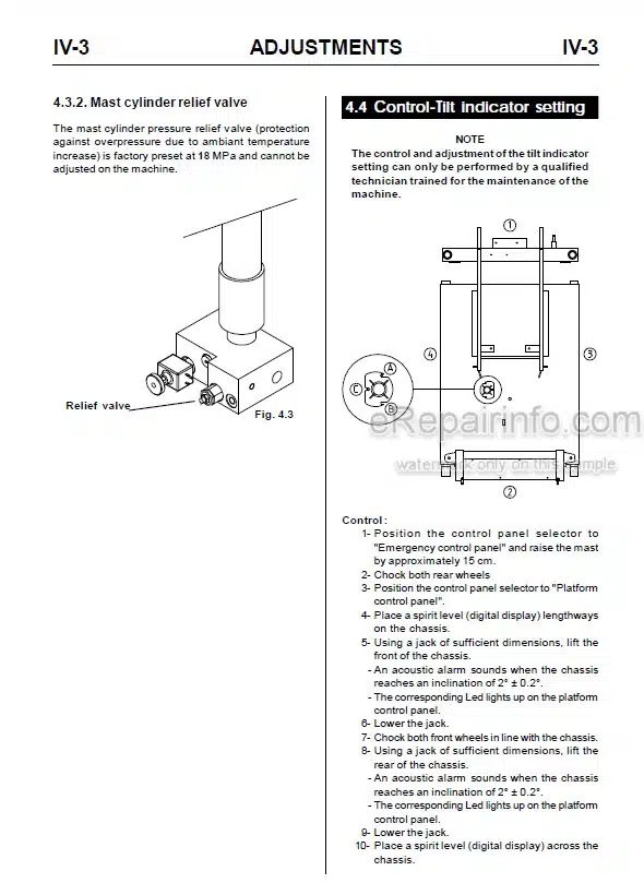 Photo 5 - JLG Toucan V1331E Service Manual Mast Boom Lift MA0300-01