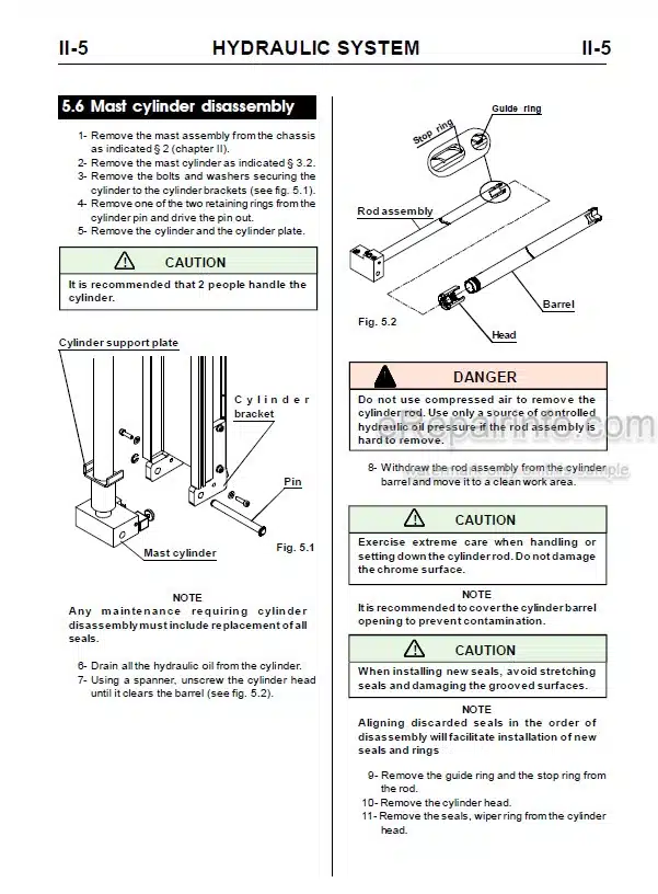 Photo 6 - JLG Toucan V2039E Service Manual Mast Boom Lift MA0179-01