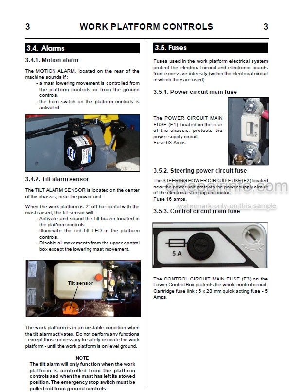 Photo 4 - JLG V1331E Operators Safety Maintenance Handbook Mast Boom Lift MA0279-01