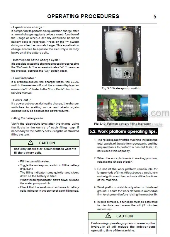 Photo 6 - JLG V1331E Operators Safety Maintenance Handbook Mast Boom Lift MA0279-01