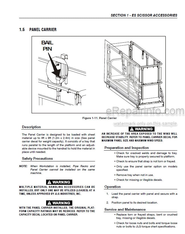 Photo 4 - JLG Workstation In The Sky Accessory Manual For Scissors