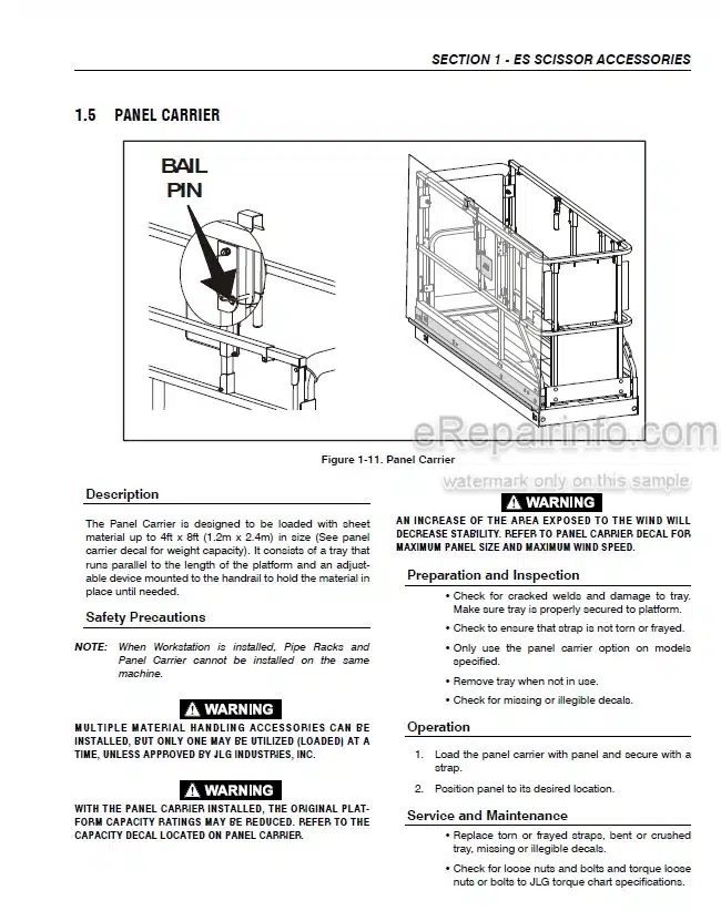 Photo 1 - JLG Workstation In The Sky Accessory Manual For Scissors